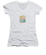 Load image into Gallery viewer, Anti Social Distancing Club - Women&#39;s V-Neck