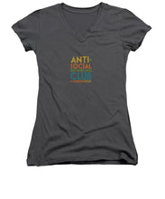 Load image into Gallery viewer, Anti Social Distancing Club - Women&#39;s V-Neck