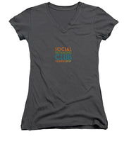 Load image into Gallery viewer, Social Distancing Club 2020 - Women&#39;s V-Neck